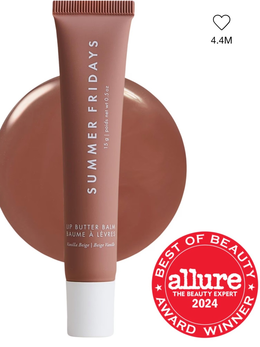 NWT Summer Fridays Lip Butter Balm in Vanilla Beige